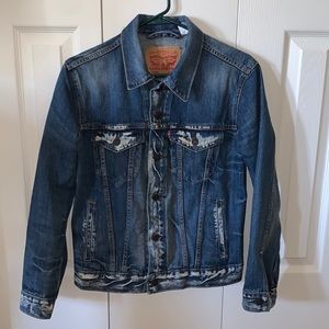 Levi's Denim Jacket Bleach Acid Wash (XS)
